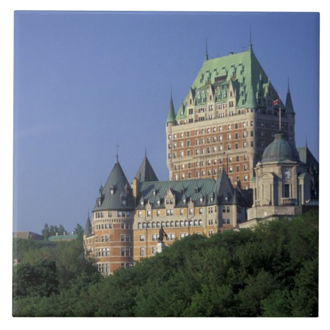 Canada, Quebec City.  Chateau Frontenac. Tile (Front)