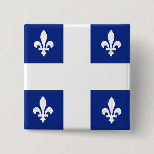 Canada Quebec High quality Flag 15 Cm Square Badge