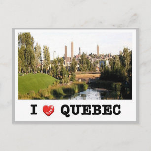 Canada - Quebec - I Love - Postcard