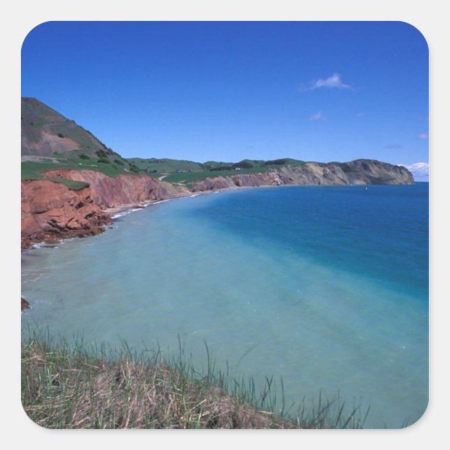 Canada, Quebec, Magdalen Islands, Cap Alright Square Sticker (Front)