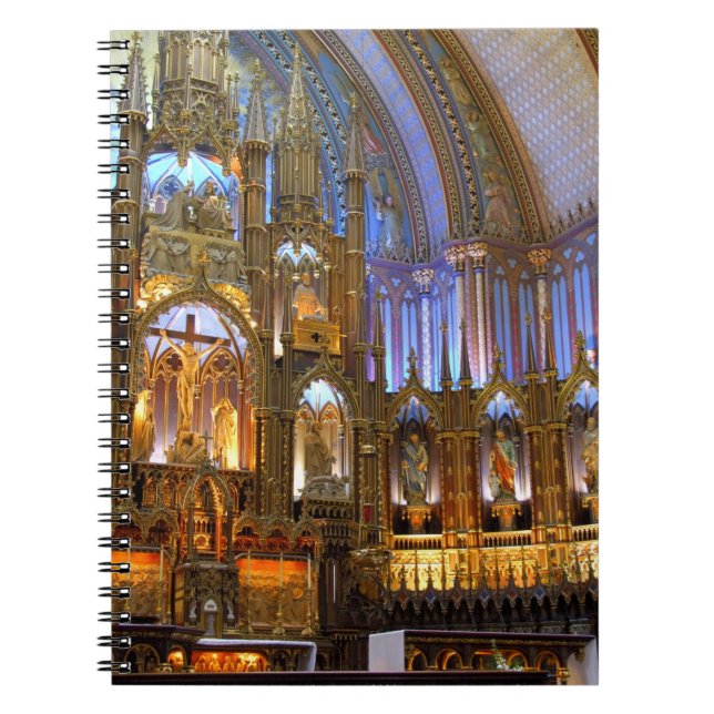 Canada,  Quebec,  Montreal. Interior of Notre Spiral Notebook (Front)