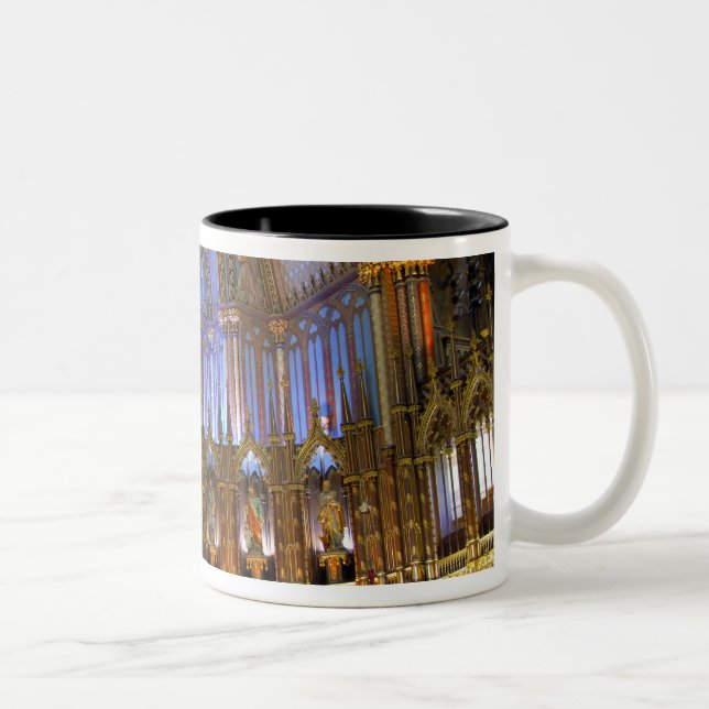 Canada,  Quebec,  Montreal. Interior of Notre Two-Tone Coffee Mug (Right)