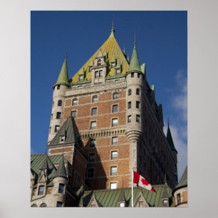 Canada, Quebec, Quebec City. Fairmont Chateau Poster