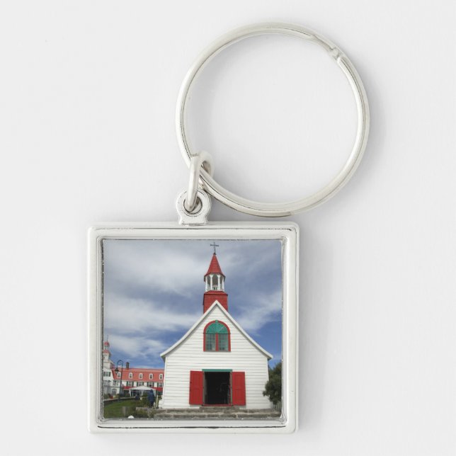 Canada,  Quebec,  Tadoussac. Petite Chapelle, Key Ring (Front)