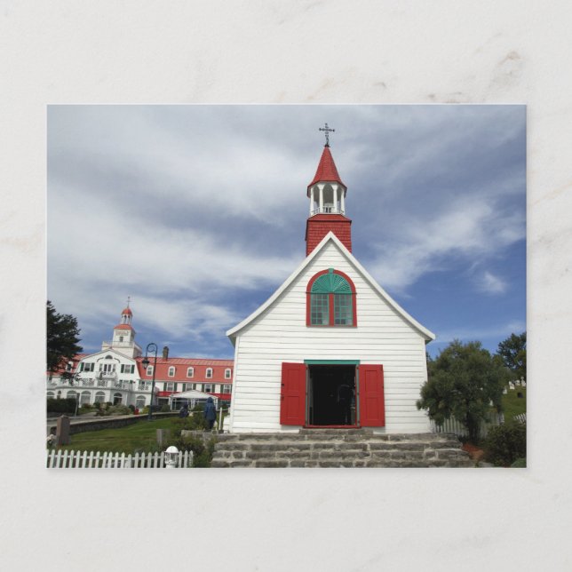Canada,  Quebec,  Tadoussac. Petite Chapelle, Postcard (Front)