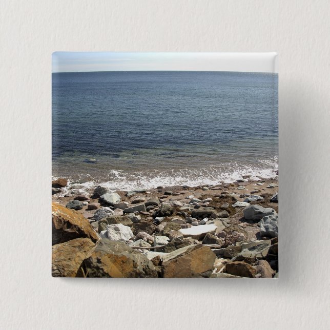 Canada, Quebec. VIA Rail Canada train The 15 Cm Square Badge (Front)