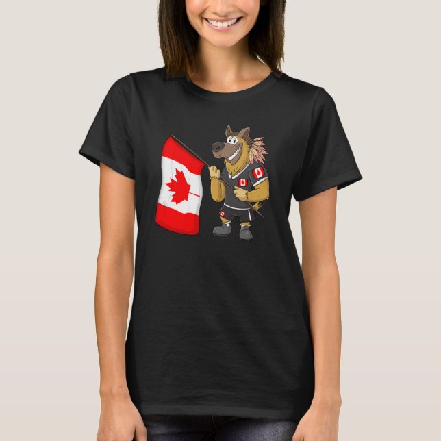 Canada Rasta Dog T-Shirt (Front)