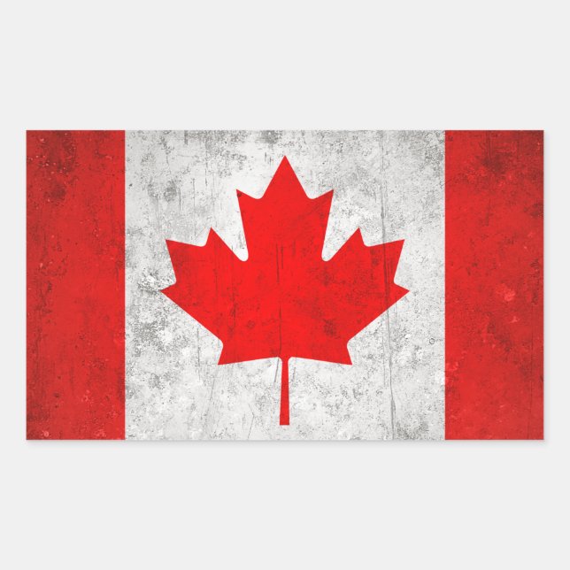 Canada Rectangular Sticker (Front)