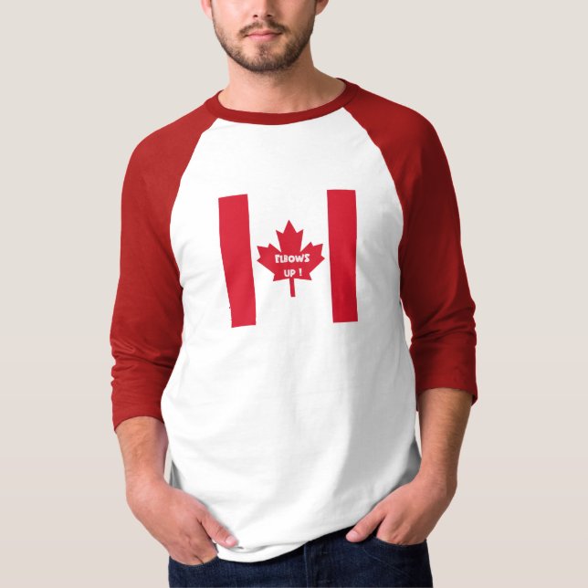  Canada Red Elbows Up T-Shirt (Front)
