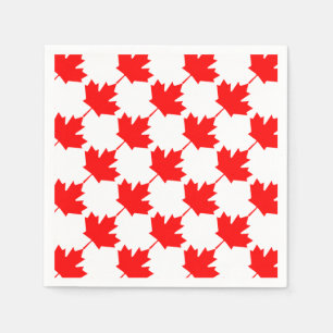 Canada Red Maple Leaf Pattern Napkin