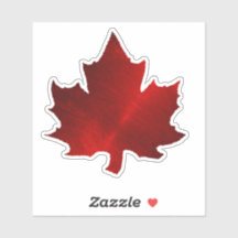 CANADA Red Maple Leaf Sticker 
