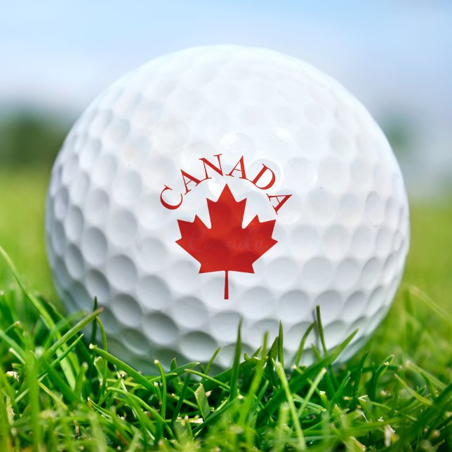 Canada Red & White Canadian Flag Golf Balls (Canada Red & White Canadian Flag Golf Balls)