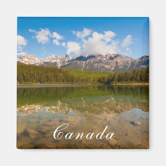 Canada reflection on water landscape magnet