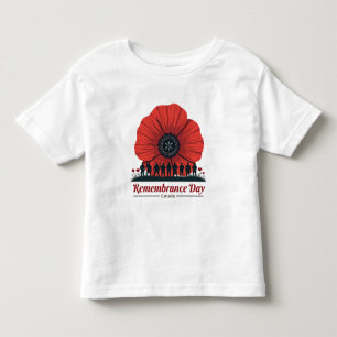 Canada Remembrance Day – Honouring Veterans Toddler T-Shirt