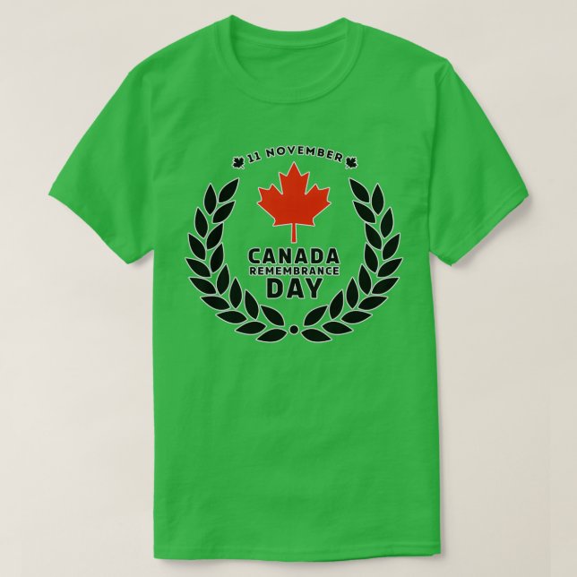 Canada Remembrance Day T-Shirt (Design Front)