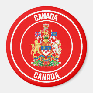 Canada Round Emblem Magnet
