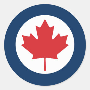 Canada roundel country flag symbol army military a classic round sticker