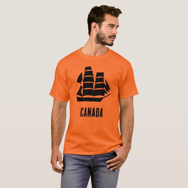 Canada Sailing Ship T-Shirt (Front Full)