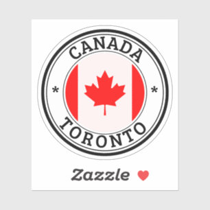Canada Seal Sticker Round Flag For Laptop Book..