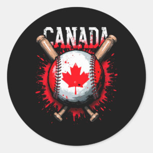 Canada Sell Maple Leaf  Classic Round Sticker
