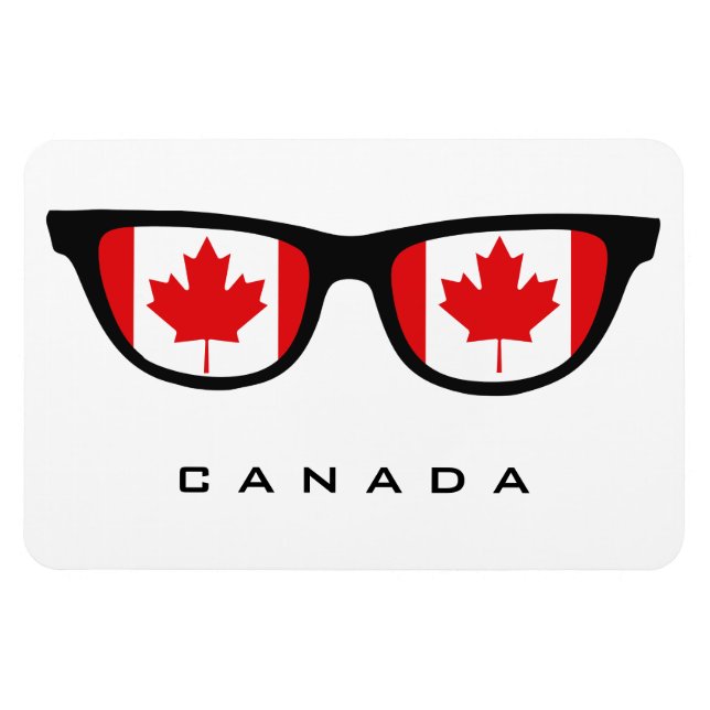 Canada Shades custom text & colour magnet (Horizontal)