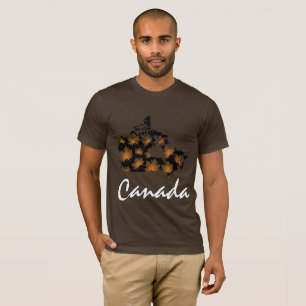 Canada shirt brown maple leaf shirt