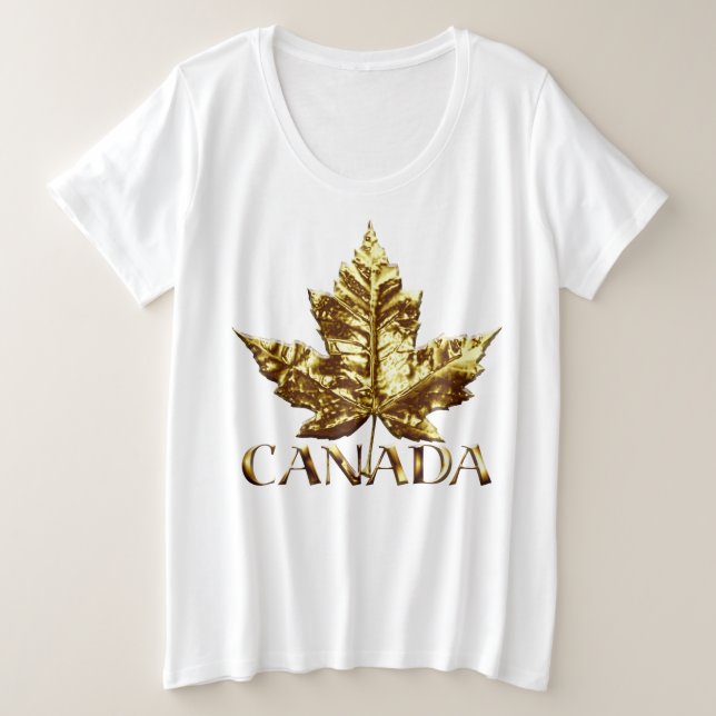 Canada Shirt Plus Size Canada T-shirts (Design Front)