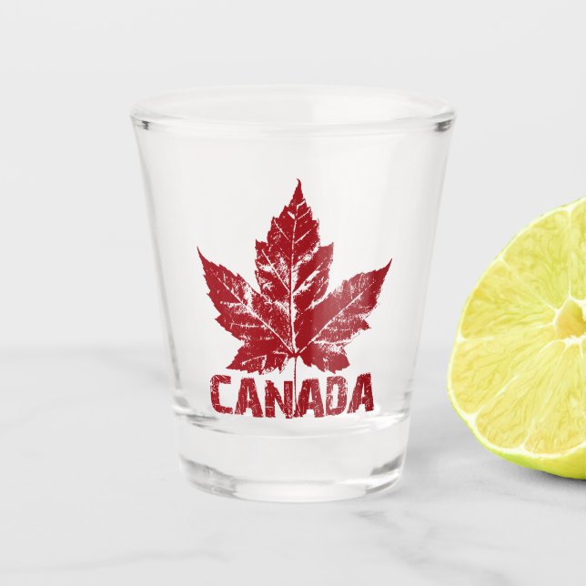 Canada Shot Glasses Custom Cool Canada Souvenirs (Front)