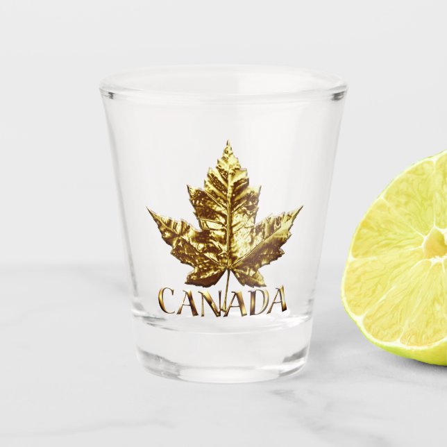 Canada Shot Glasses Gold Medal Canada Souvenirs (Front)