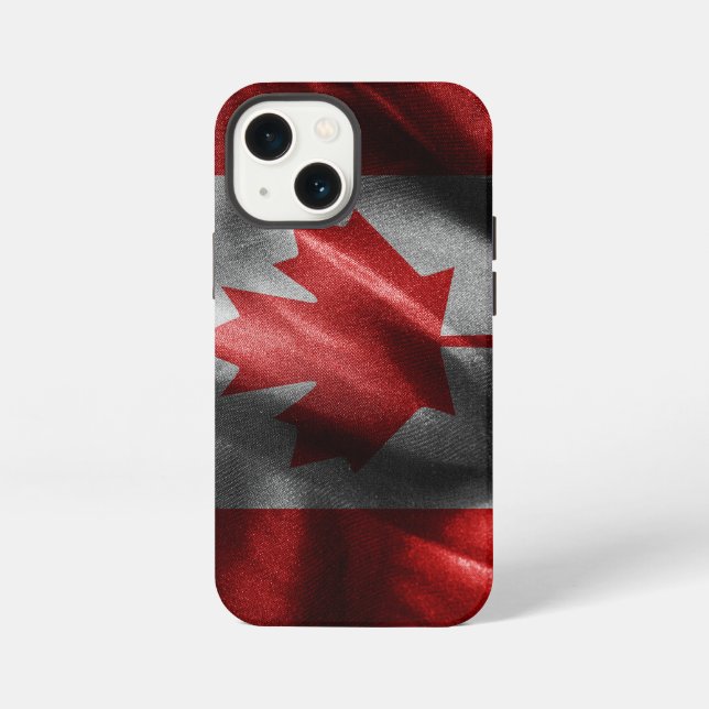 Canada silk flag iPhone case (Back)