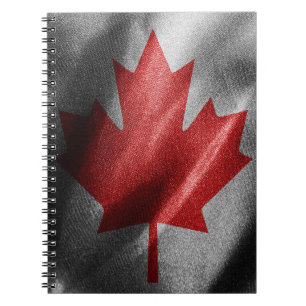 Canada silk flag notebook