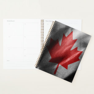 Canada silk flag planner