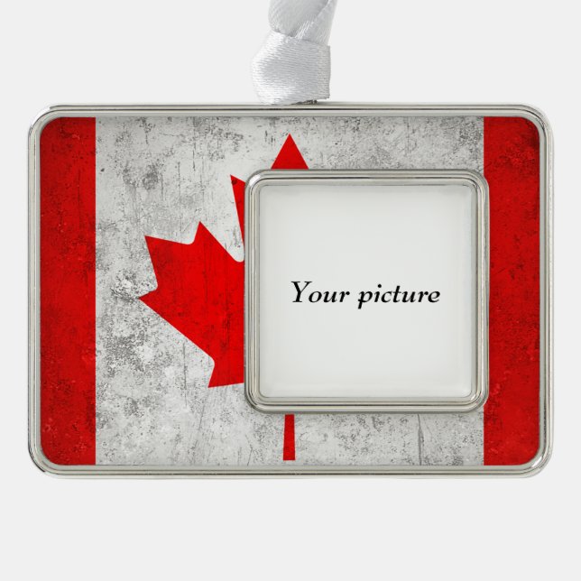 Canada Silver Plated Framed Ornament (Front)