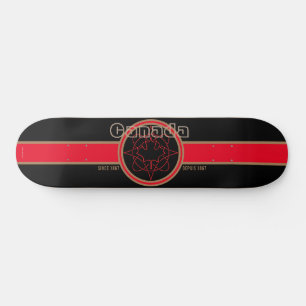Canada Since 1867 (Black) Skateboard
