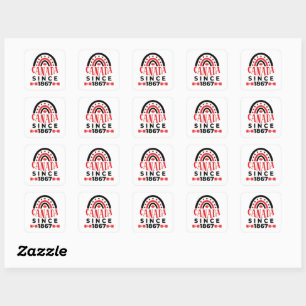 Canada Since 1867 Square Sticker