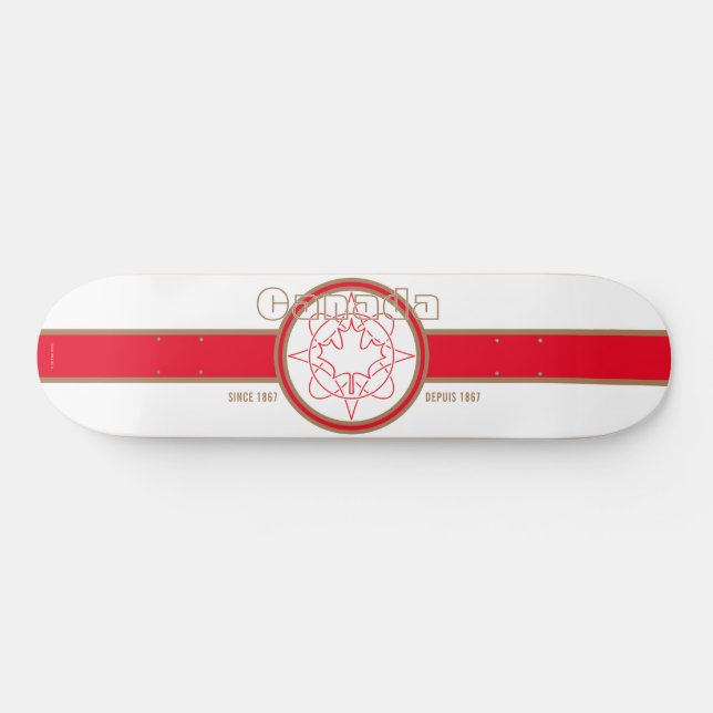Canada Since 1867 (White) Skateboard (Horz)