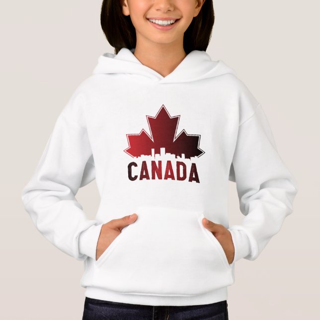 Canada Skyline Gradient Maple Leaf Patriotic (Front)