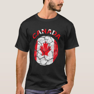 Canada Soccer 2022 Kids canadian Flag for Football T-Shirt