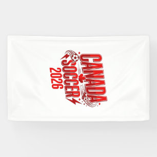 Canada Soccer 2026 Soccer Bold Country Typography  Banner