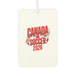 Canada Soccer 2026 Soccer Bold Country Typography Car Air Freshener