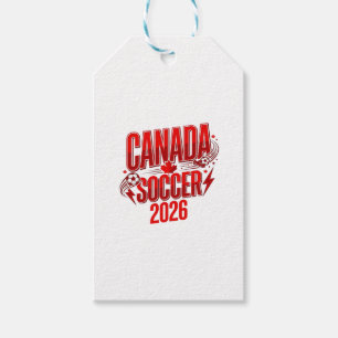 Canada Soccer 2026 Soccer Bold Country Typography  Gift Tags