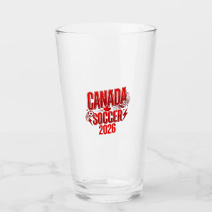 Canada Soccer 2026 Soccer Bold Country Typography  Glass