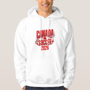 Canada Soccer 2026 Soccer Bold Country Typography Hoodie