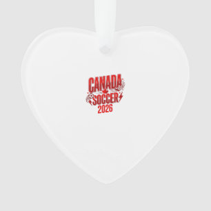 Canada Soccer 2026 Soccer Bold Country Typography  Ornament