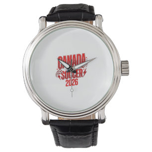 Canada Soccer 2026 Soccer Bold Country Typography Watch