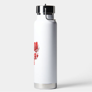 Canada Soccer 2026 Soccer Bold Country Typography  Water Bottle