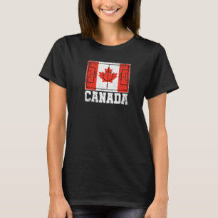 Canada Soccer Field Country Flag Canadian Pride 1 T-Shirt