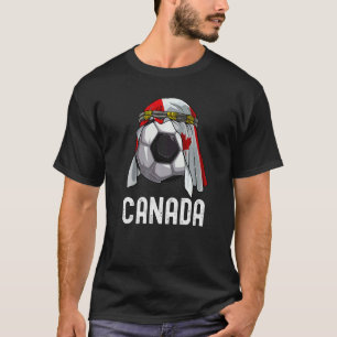 Canada Soccer Team 2022 Arab Keffiyeh Canada Flag T-Shirt
