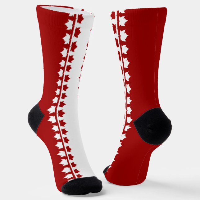 Canada Socks Canada Souvenir Socks Customize (Angled)