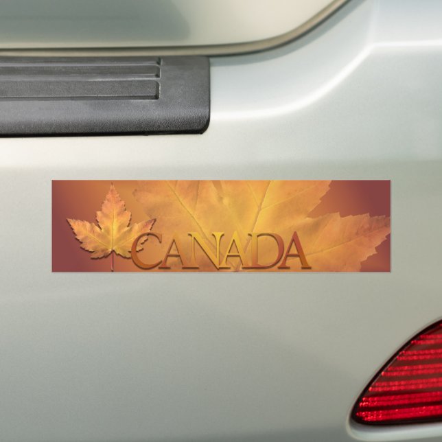 Canada Souvenir Bumper Sticker Maple Leaf Sticker (On Car)